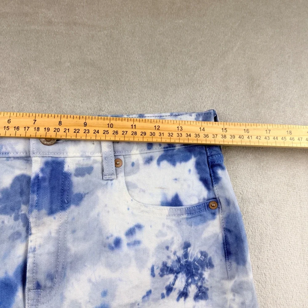 GAP Denim Women's Blue White Tie Dye High Rise 4